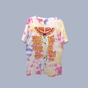 Brand New 🎸Jimi Hendrix Tie-Dye T-Shirt ARE YOU EXPERIENCED California 1968 ☮️